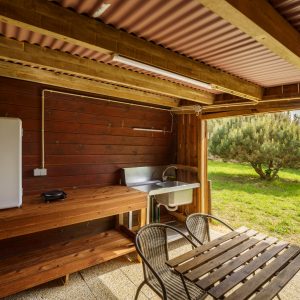 Motorhome pitch with water and electricity near Porto, close to the ocean in the North of Portugal.